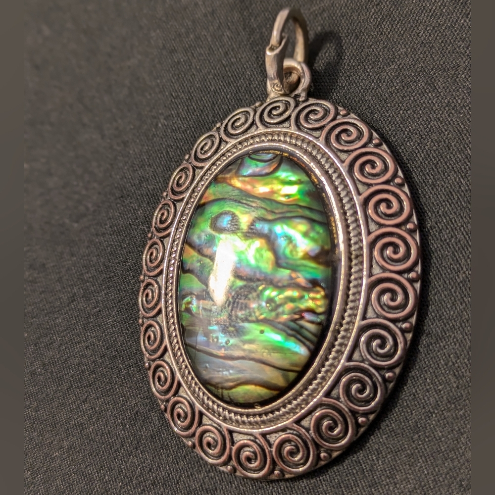 Silver and Abalone pendant